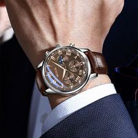 MW230418-1 2023 Fashion Men's Watch Luxury Men's Sport Quartz Watch Men's Business Casual Leather Watch Best Sellers