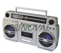 Trinovae retro speaker cassette player with stereo built-in speakers