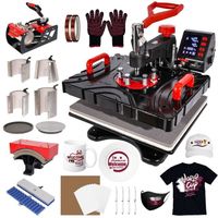 Multifunctional Combo 10 in 1 Heat Press Sublimation Machine with Mug Plate Hat Imprinting Machine for T-shirt