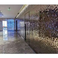 Smallpox ceiling interior decoration flow ripple big wave corrugation and other customized stainless steel plates