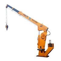 2 Tons Telescopic Boom Marine Crane Base Electro-Hydraulic Price