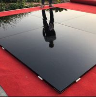 RK Luxury Cheap Portable Vinyl Wedding Dance Floor For Sale BLACK DANCE FLOOR