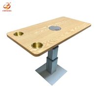 Factory direct sale custom camper adjustable table for RV RV motorhome caravan trailer