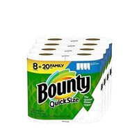 Best Quality Bounty Great Deals Genuine Size 2-Ply Tissue Paper Towels White 8 Rolls Factory Sealed