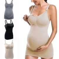 Wholesale Maternity Dress Sleeveless Suspender Breastfeeding Bra Maternity Clothes Buckle Breastfeeding Maternity Clothes