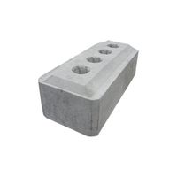 Prebaked consumable carbon anode block for aluminum smelting