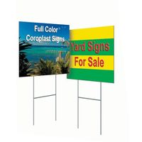 4mm 18x24 Election Political Signs Corrugated Plastic Yard Signs Lawn Signs with H Stakes