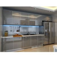 Custom, ready-to-assemble modern modular kitchen cabinets