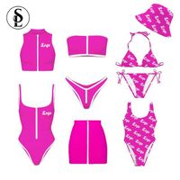 Women's Swimwear 2023 Designer Vitality Two Piece Zipper Women's Swimsuit Monokini Fitness Custom Swimsuit with Logo