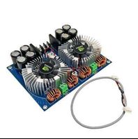 XH-M254 TDA8954 420W+420W 2.0 Class D digital power amplifier board with fan cooling AC24V to AC28V power amplifier board