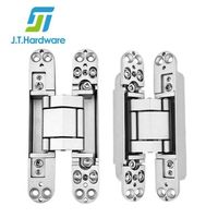 180-degree opening 3D three-way adjustable hidden invisible hinge