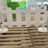 Colorful White Sturdy Non-toxic Plastic Fence Price Soft Rental Birthday Party Soft White Fence Children Baby Plastic Fence