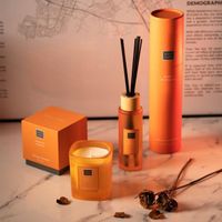 Mescente's own brand aromatherapy candle reed diffuser gift set, luxurious aromatherapy soybean chip candle