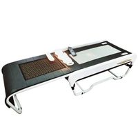 Foldable V3 Tourmaline Jade Warm Physiotherapy Bed Thermal Body Massage 150 Stones + 3D Intelligent Lifting Massage Bed