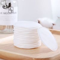 Custom Logo OEM High Quality Round Disposable Cotton Facial Makeup Remover Pads Clean Skin Care Organic Cosmetic Cotton Pads