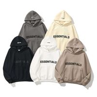 High Quality Casual Hooded Men's Hoodie Essential Letter Logo Double Line Chest Sweater Loose Hoodie For Men