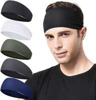 Men's Running Headband Sweat Band Sports Headband for Running, Cycling, Basketball, Yoga, Fitness Workout Stretch Unisex Headbands