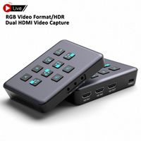 4k 60Hz HDMI Video Capture Card Unique Design HDR Color Uncompressed RGB Real Time Gaming/Streaming USB 3.0 Dual HDMI Video Capture