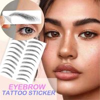 Water-based hair imitation natural eyebrow tattoo stickers waterproof cosmetics long-lasting makeup fake eyebrow stickers