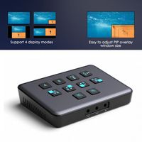 2 Channel HDMI USB 3.0 Video Capture Card PIP PBP Device Device Video with Loop Mixer Switcher for Live Streaming and Recording