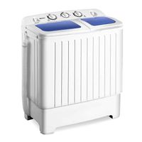 Customized small household energy-saving compact double-tub washing machine with drying function