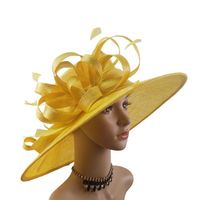 Made in China Beautiful Elegant Sinamay Church Hats for Young Ladies