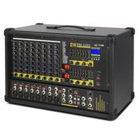 Xtuga PM1202 5 Star Karaoke Equalizer Sound Live 8 12 16 Channel Professional Audio Mixer Power Amplifier