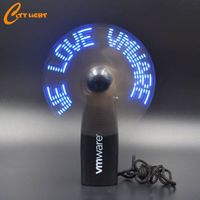 Mini LED Battery Operated Fan Custom Logo and Hand Fan with Custom LED Messages