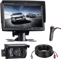 7 Inch Car Backup Monitor + 18 Infrared LED Night Vision Car Backup Camera with 4 Pin Extension Cable