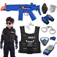 Fun Kids School Educational Toys Pretend Play Set Role Playing Games Kids Police Station Toys Police Set Toys