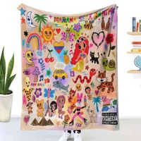 2023 Hot Karol G Manana Sera Bonito Custom Sublimation Fleece Travel Blanket Custom Printed Blanket