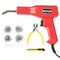 Power 50W Hot Stapler Plastic Torch Welding Tool Kit with 200pcs 4 Plastic Repair Staples