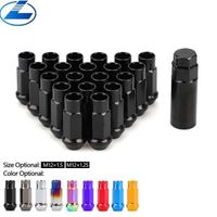 20 Pack V48 Lug Nut Steel Multicolor JDM Car Modification Wheel Nut Bolt M12x1.5 /M12x1.25