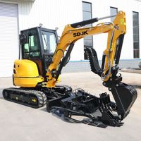 Free Shipping Epa Engine Excavator Farm Mini Excavator 3.5 Tons New Crawler Excavator Machine Small Crawler Excavator Mini Bagging Machine