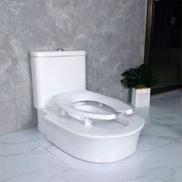 Platform squat toilet Asian best-selling bathroom large water tank ceramic squat toilet with flushing system