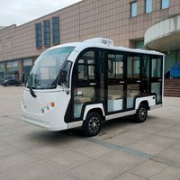 Passenger Transport Fully Enclosed 11 Wheel Drive New China Luxury Travel Electric Mini Sightseeing Bus