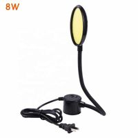 3W/6W/8W COB Daylight Sewing Machine LED Work Light 110-265V Magnetic Mounting Base Gooseneck Light for All Sewing Machine Lights