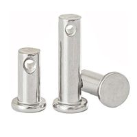 Diameter 3-20 Stainless Steel 304 DIN 1444 Hole Clevis Position Cylindrical B Flat Head Pin Shaft Cotter Pin