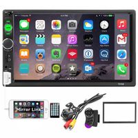 Cheapest Price 7010b 7 Inch Touch Screen Car Stereo Mirror Link Bluetooth Car FM Radio with SWC Camera
