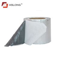 ASLONG anti-corrosion waterproof tape butyl rubber, butyl aluminum foil waterproof tape, butyl bathroom waterproof tape