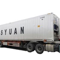 OYJD new HJ axle 3-axle chassis refrigerated semi-trailer frame trailer with refrigerator container refrigerated van box for sale