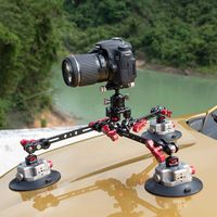 Heavy-duty 360-degree rotating ball head car camera suction cup attachment bracket three-cup suction cup Gopro/Insta360/DLR/DJI