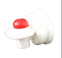 TR-High quality 38-400 white push button faucet with red button