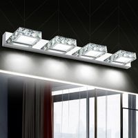 Crystal Chrome Bathroom LED Light Wall Mirror LED Light Bathroom Mirror Above Modern Vanity Light Bathroom