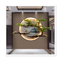 ArtUnion NEW Chinese Tree Style Acrylic Wall Decor with LED Light Wall for Living Room Office