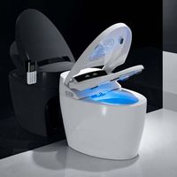 Stylish automatic sensor flush open electric bathroom one-piece smart toilet seat automatic smart toilet