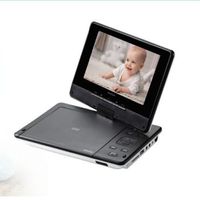 inveer 7-inch rotating LCD HD panel portable DVD player with built-in battery for kids cartoon movies