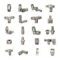 Stainless steel pipe connector quick plug connector connector quick hose connector connection pneumatic air connector