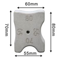 Multi-size concrete spacer 55-60-70-80 mm