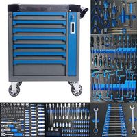 420 Piece Tool Roller Box Heavy Duty Stainless Steel Tool Box 7 Drawers Tool Cabinet Trolley Trolley
